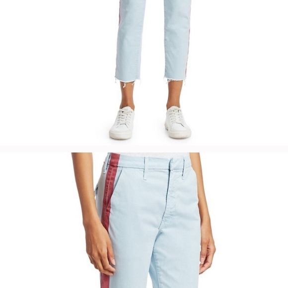 MOTHER Shaker Step Fray Killing Time LT Blue/Red - Picture 10 of 12